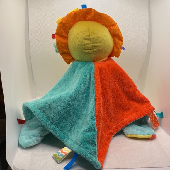 Bright Starts Taggies Lion Lovey 14” Security Blanket Baby Stuffed Toy Infant - Picture 5 of 11